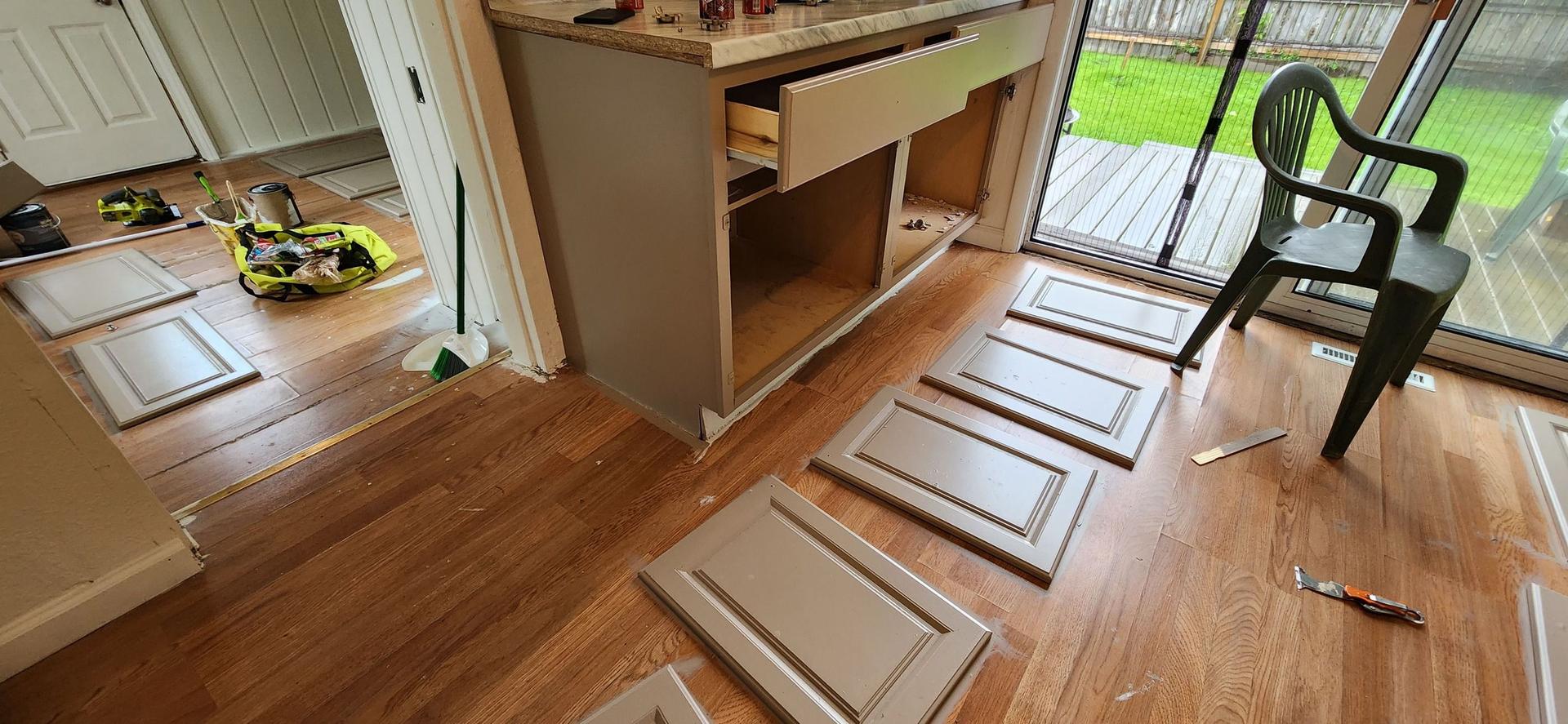 Kitchen Cabinets Relocated to Garage — Tawas, MI