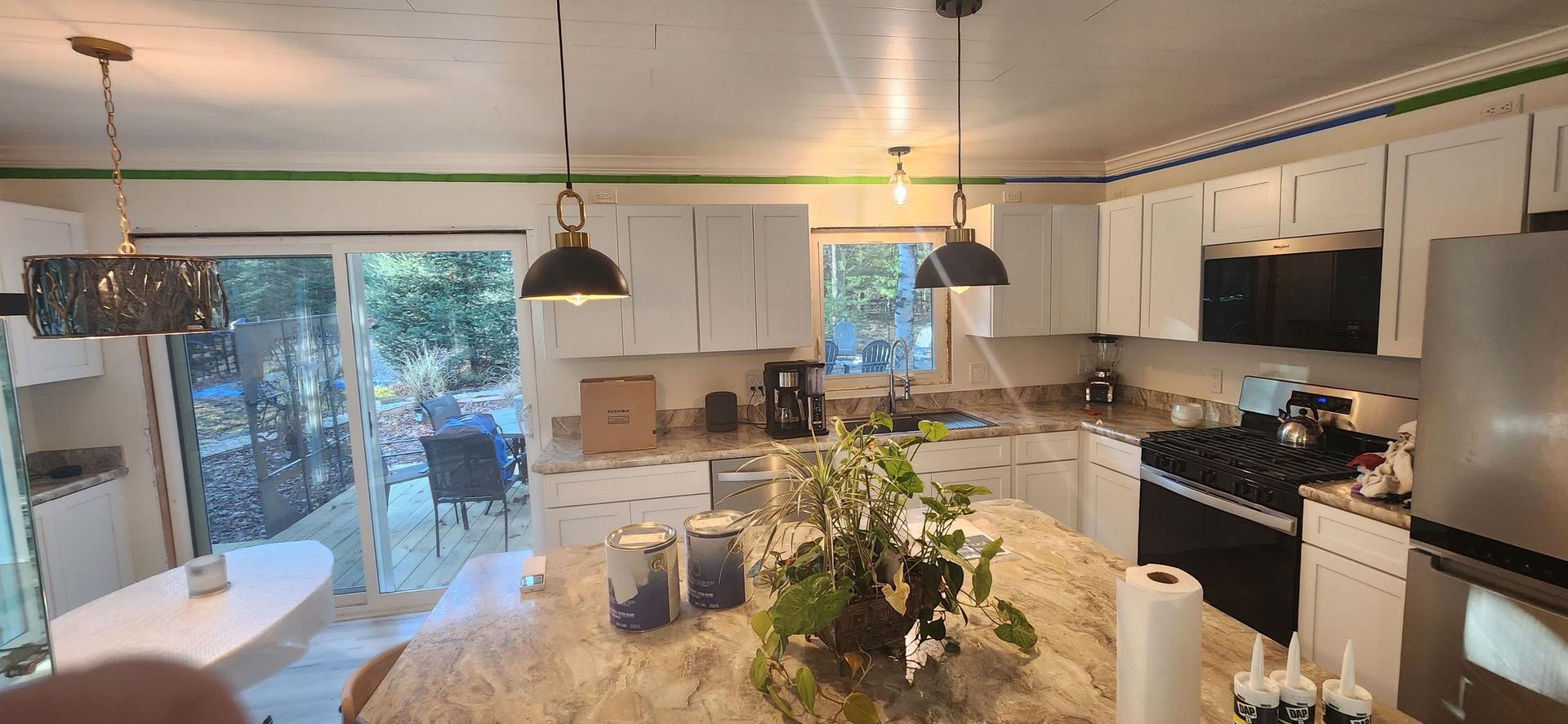 Crown Molding, Doors & Beam Painting — Forest Lake, MI