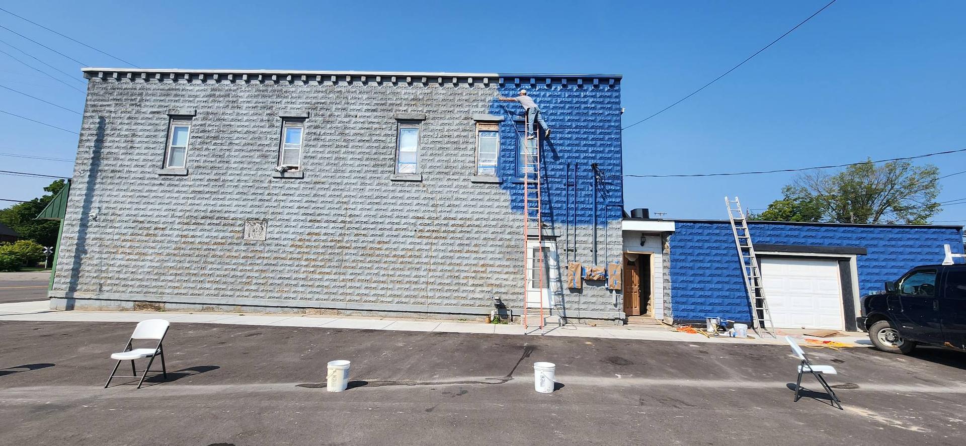 Exterior Painting — Cliff’s Bar, Sterling, MI