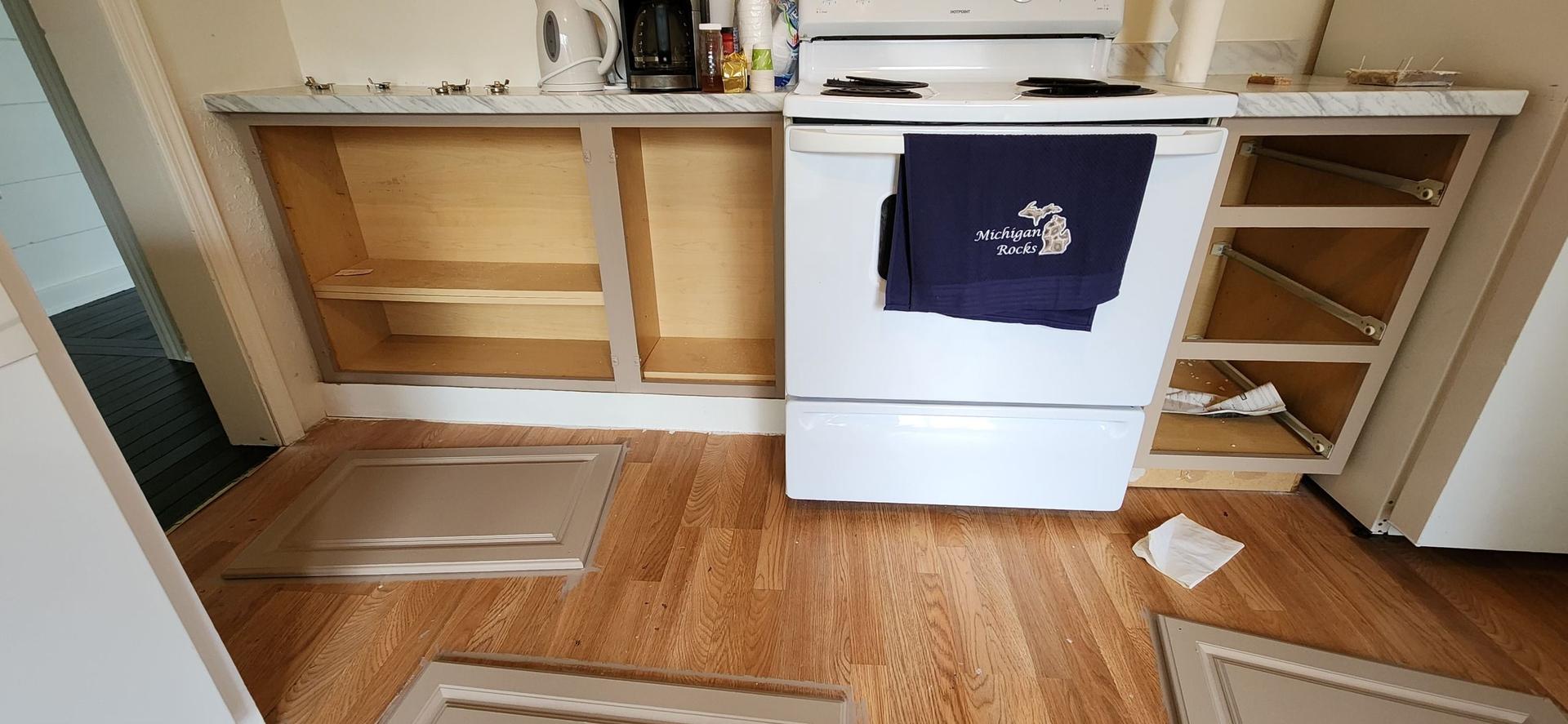 Kitchen Cabinets Relocated to Garage — Tawas, MI