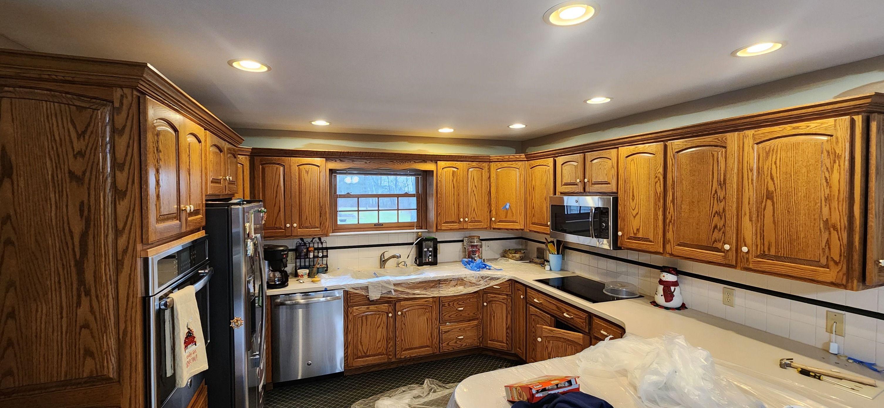 Freshly painted interior walls in Bentley, MI