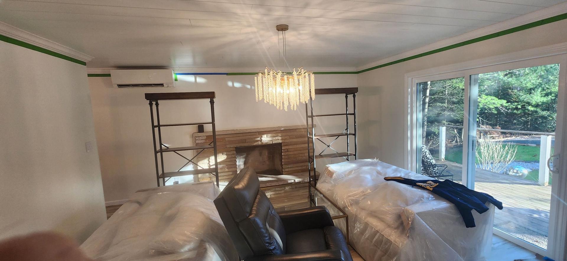 Crown Molding, Doors & Beam Painting — Forest Lake, MI