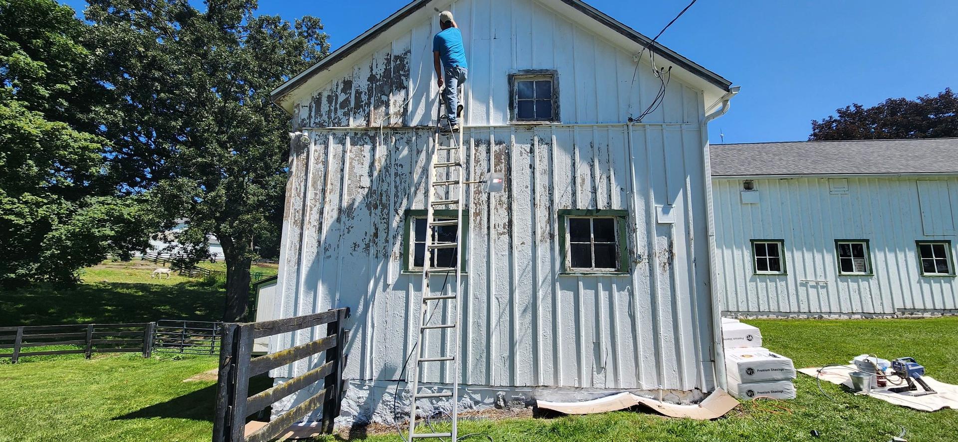 Exterior Painting — Cliff’s Bar, Sterling, MI