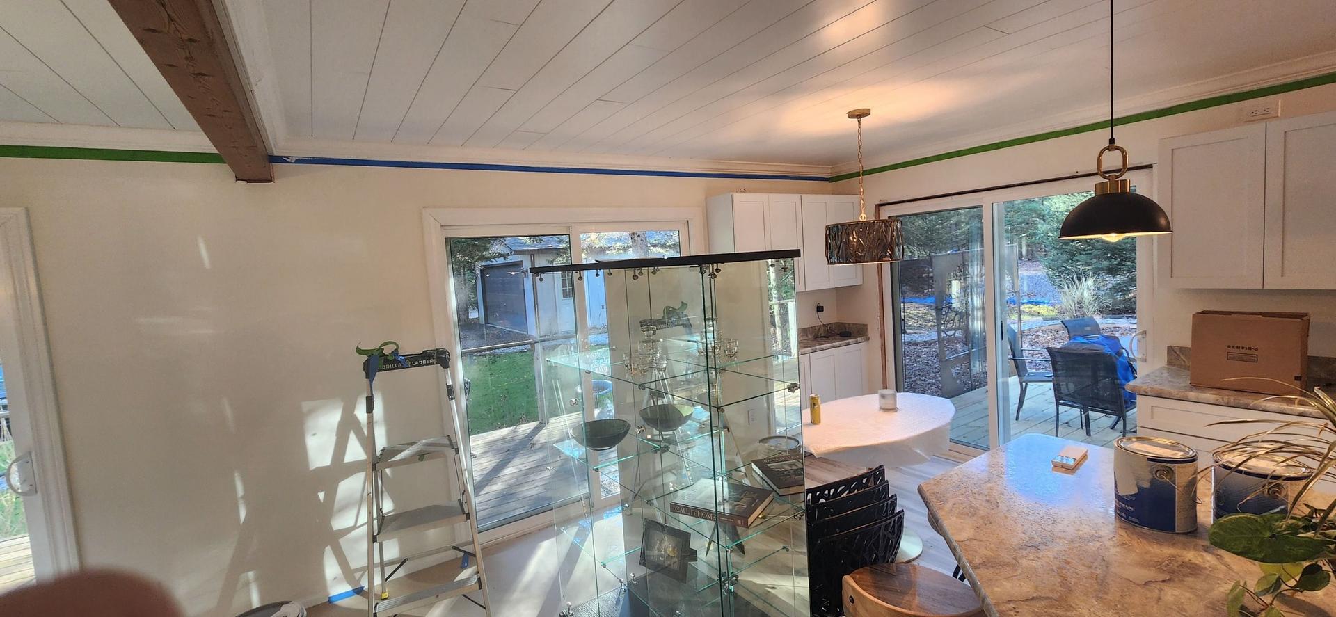 Crown Molding, Doors & Beam Painting — Forest Lake, MI