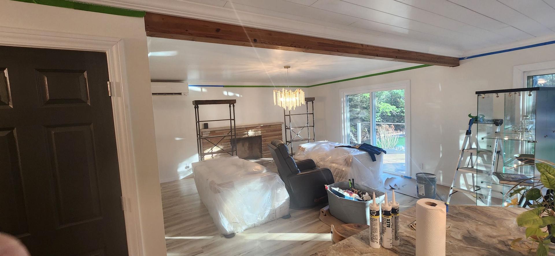 Crown Molding, Doors & Beam Painting — Forest Lake, MI