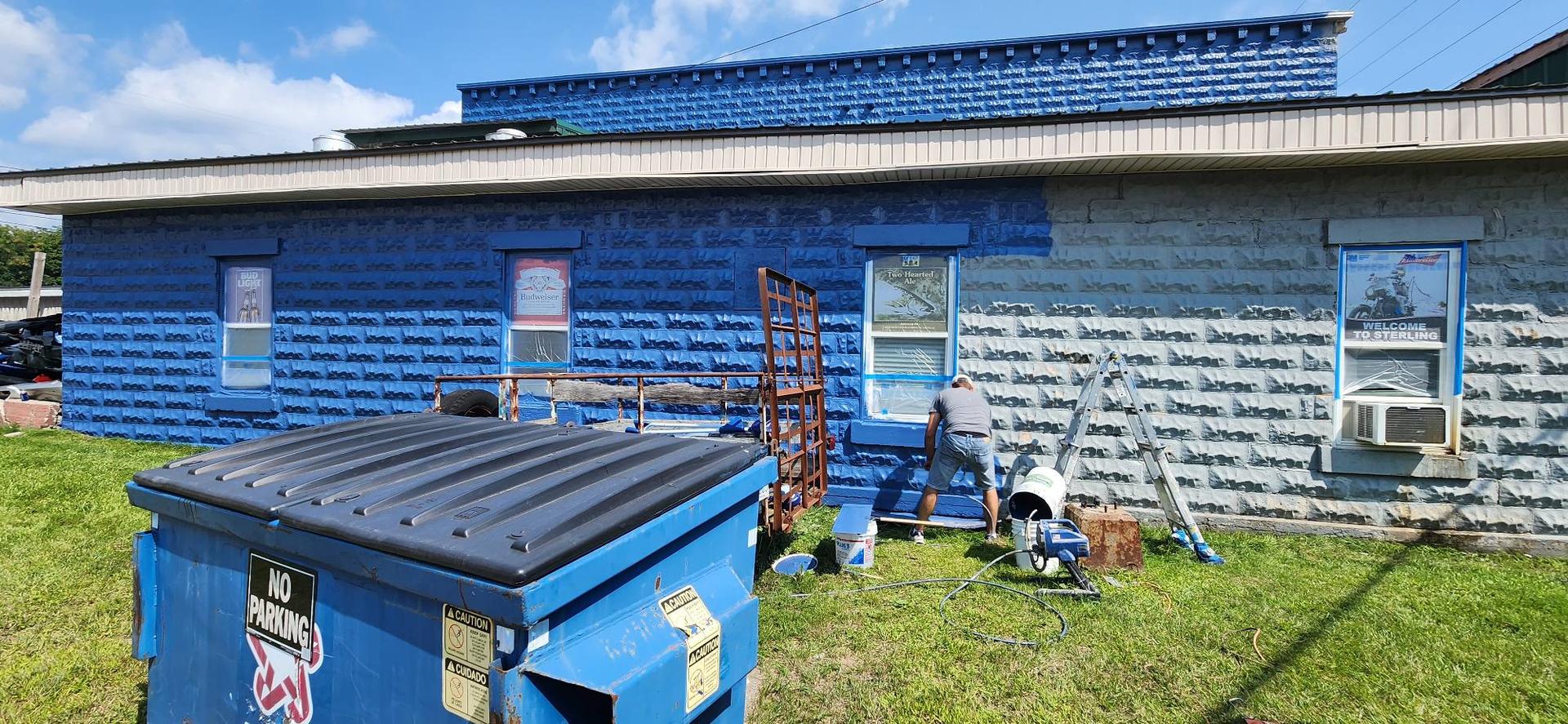 Exterior Painting — Cliff’s Bar, Sterling, MI