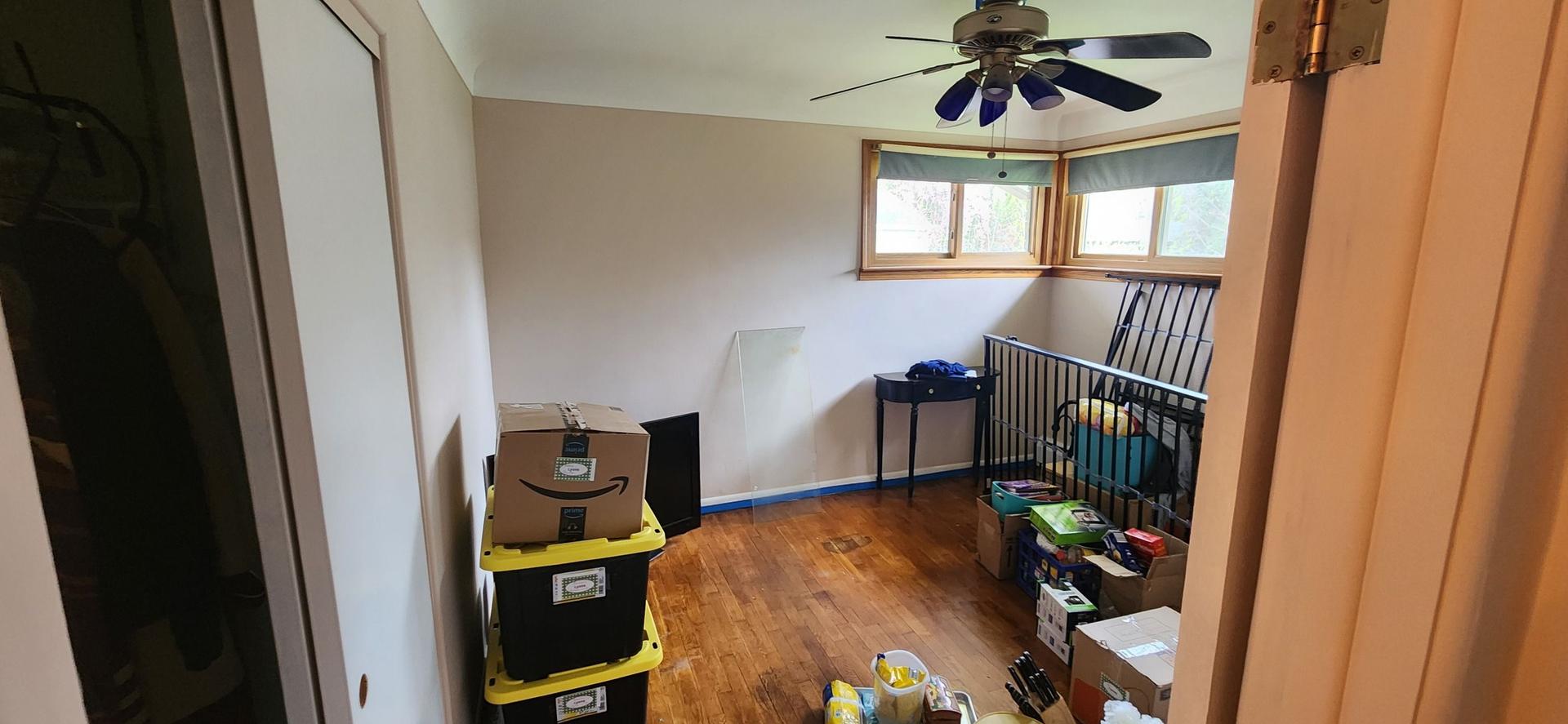 Freshly painted interior walls and trim in an Essexville, MI home