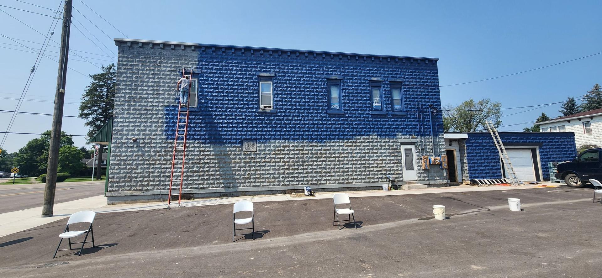 Exterior Painting — Cliff’s Bar, Sterling, MI