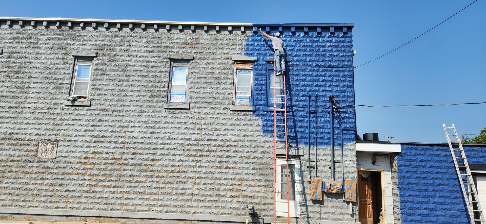 Exterior Painting — Cliff’s Bar, Sterling, MI