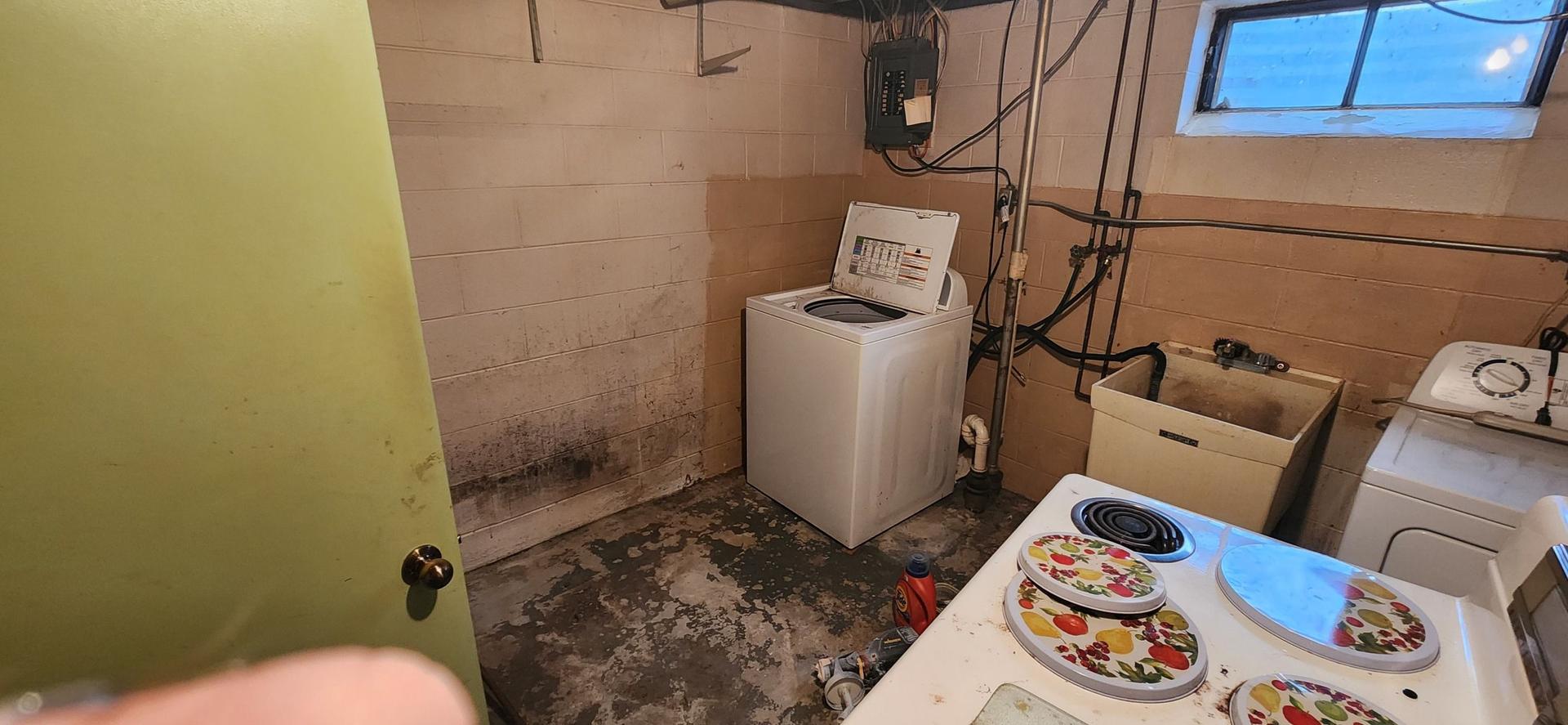 Freshly painted basement room in Essexville, MI