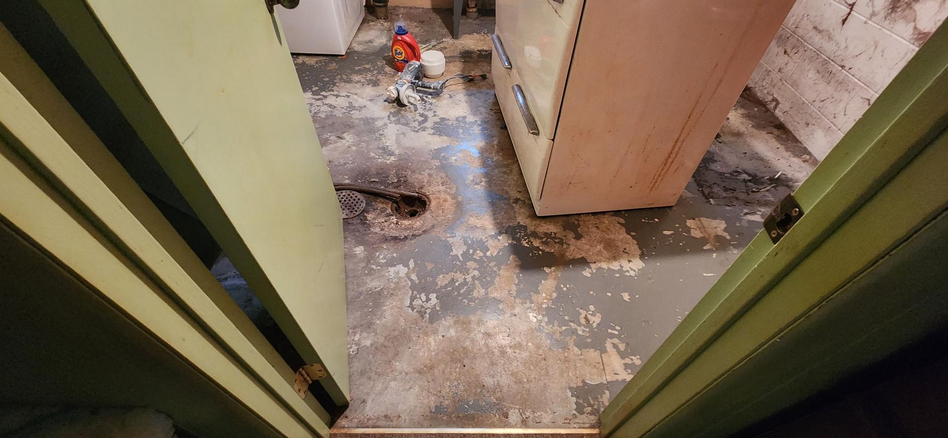 Freshly painted basement room in Essexville, MI