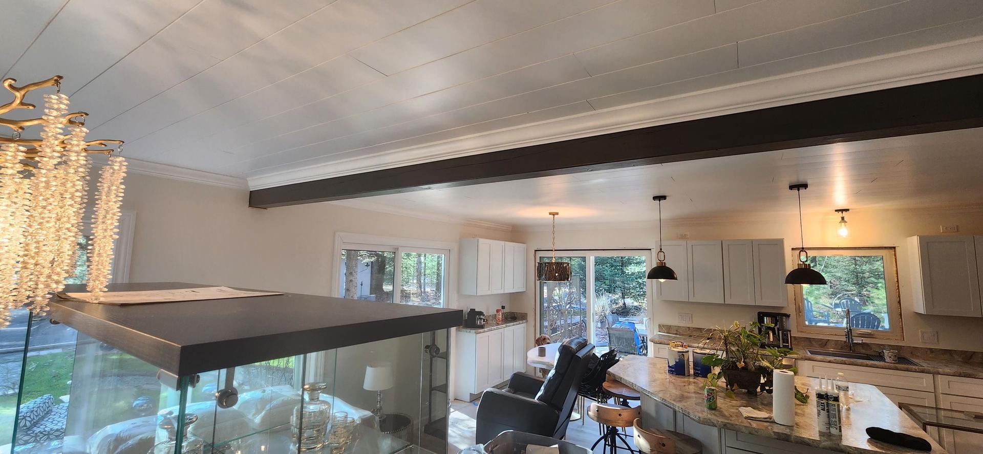 Crown Molding, Doors & Beam Painting — Forest Lake, MI