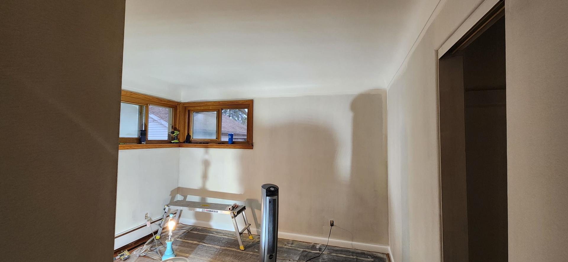 Freshly painted interior walls and trim in an Essexville, MI home