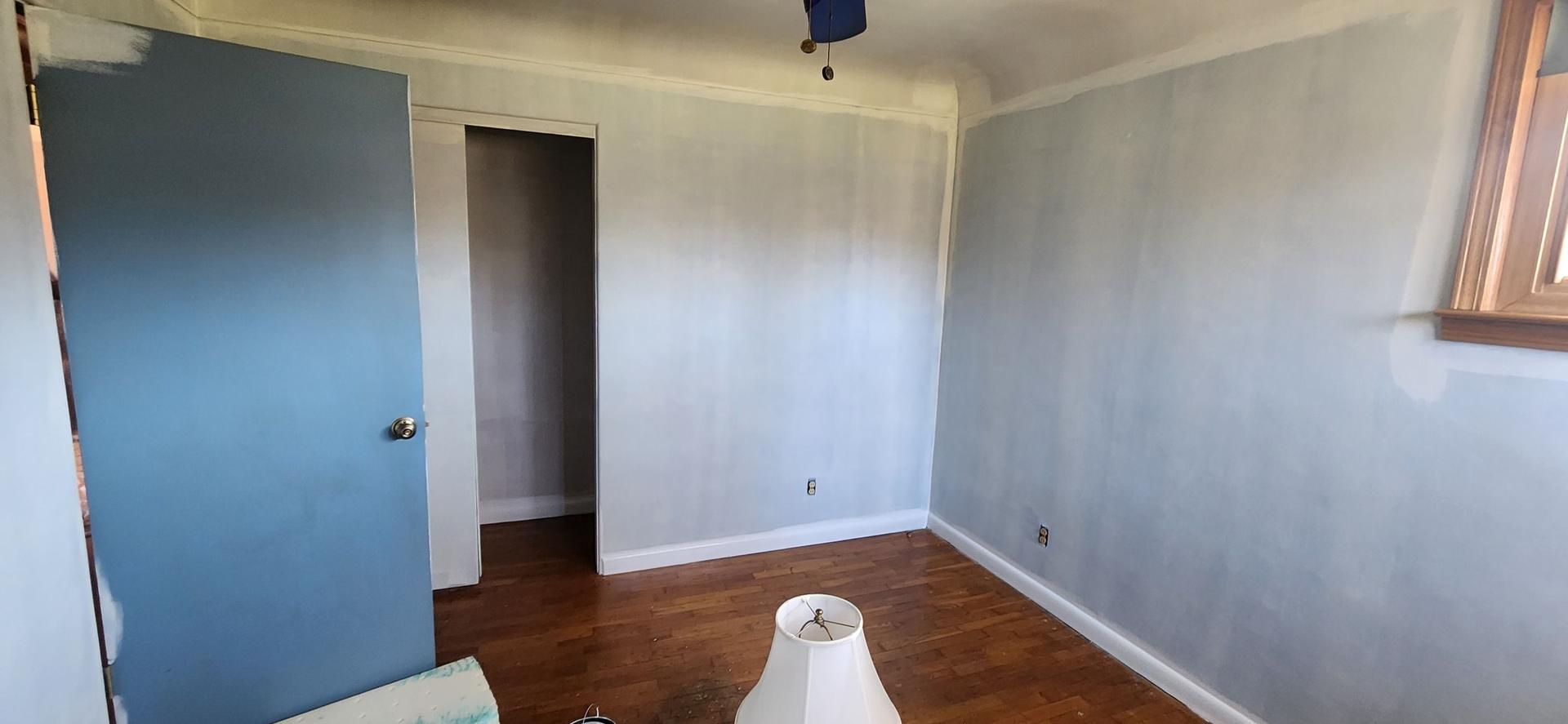 Freshly painted interior walls and trim in an Essexville, MI home