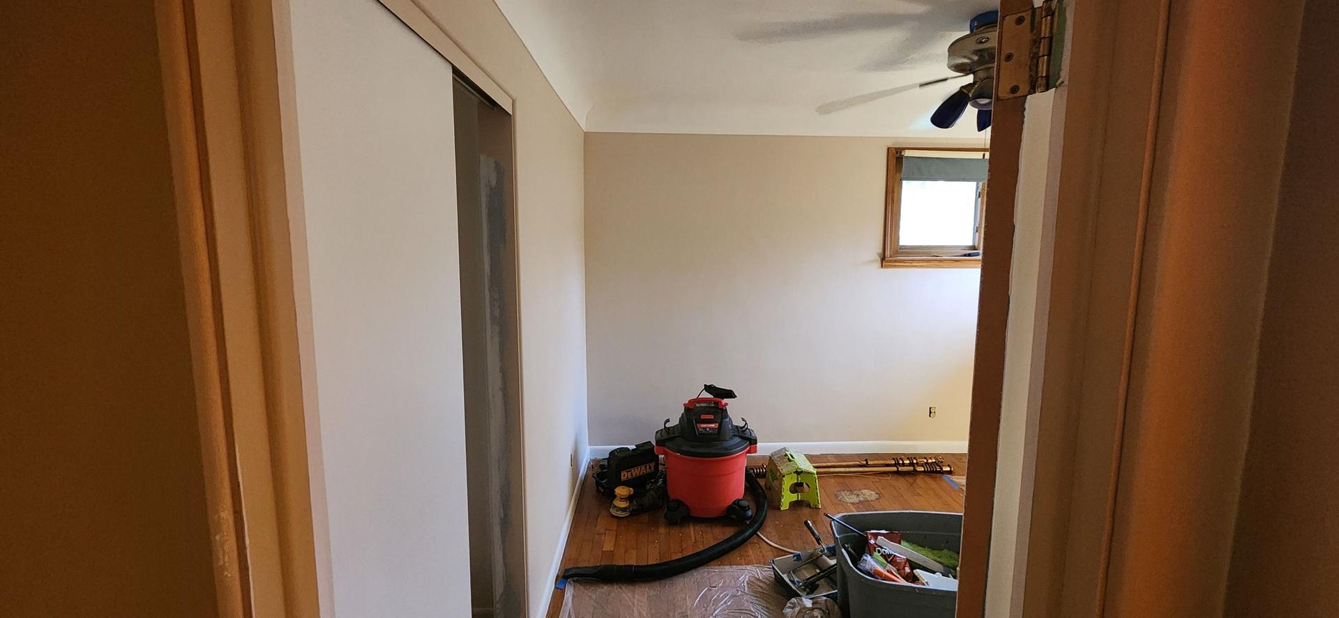 Freshly painted interior walls and trim in an Essexville, MI home